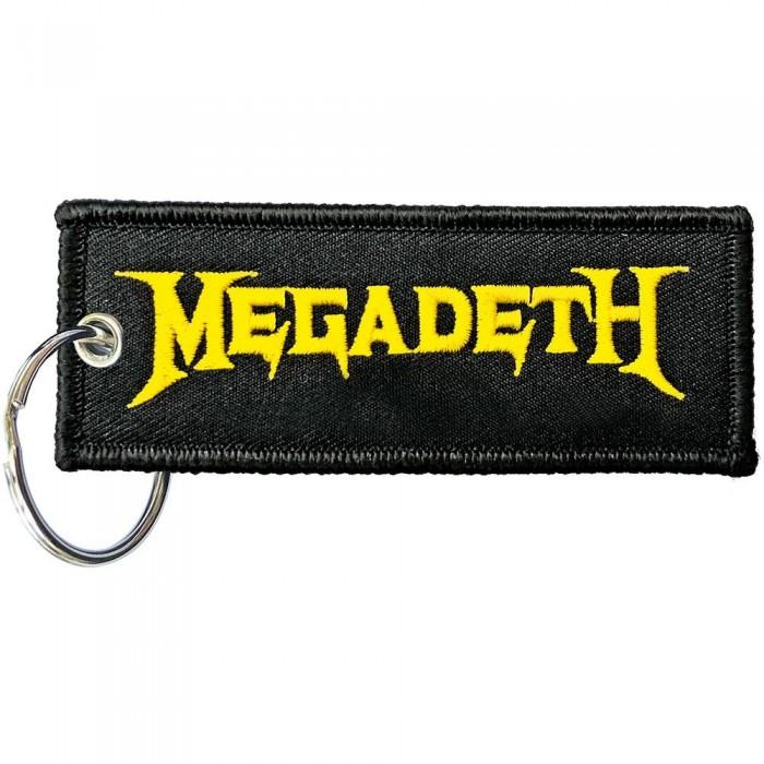 Megadeth Schlüsselanhänger mit doppelseitigem Patch-Logo One Size gelb/schwarz von Joom DACH