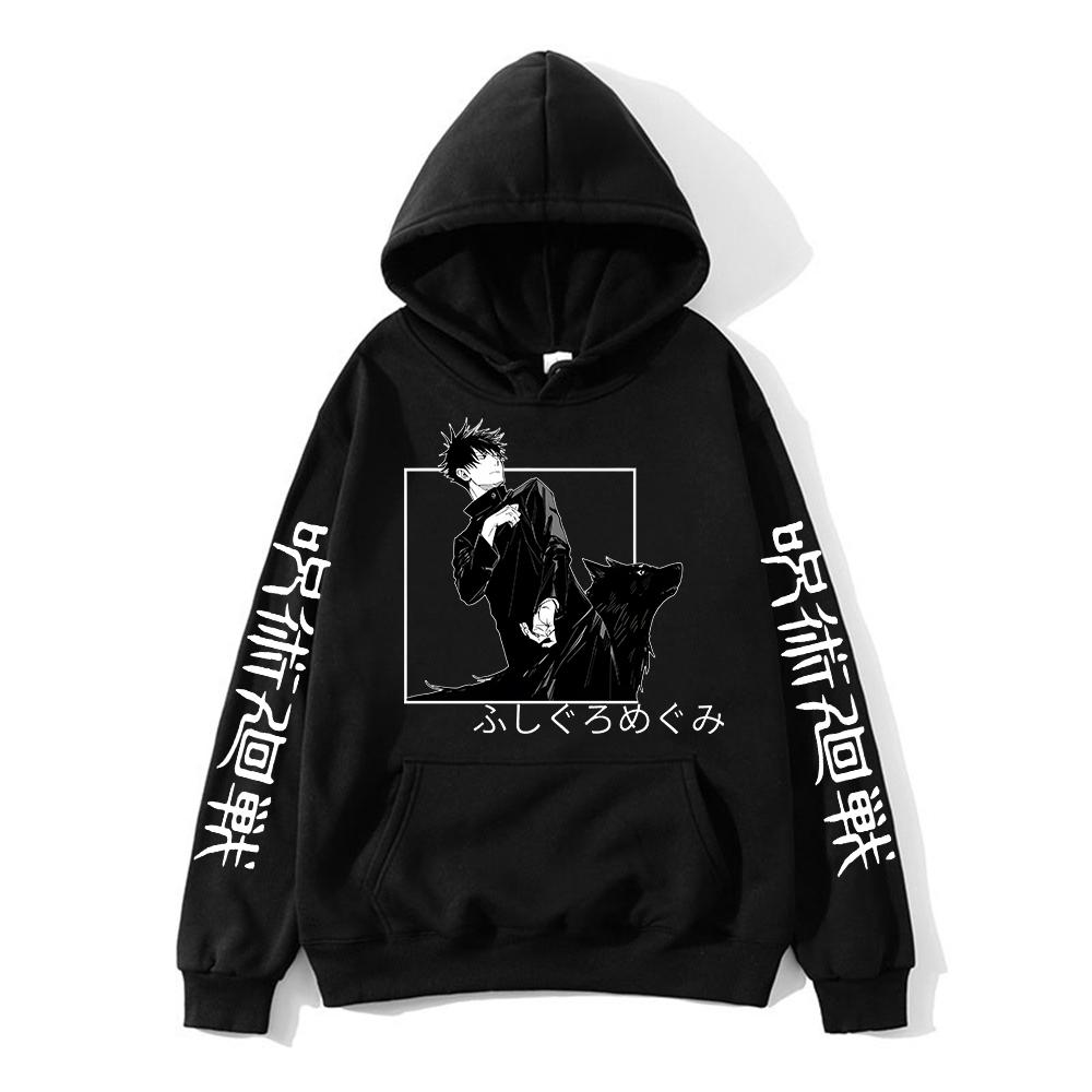 Megumi Fushiguro Hoodie Jujutsu Kaisen Grafik-Hoodies Vintage Oversized Kapuzenpullover Langarm Herren Damen Kleidung M von Joom DACH