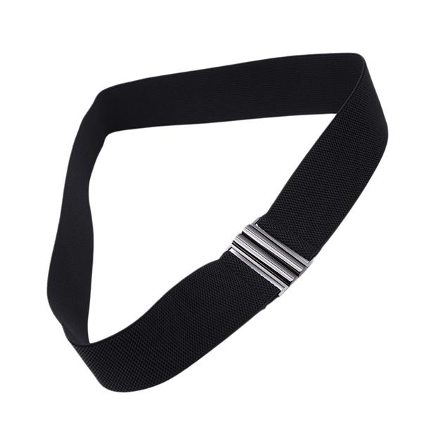 Mehrfarbiger Damen-eleganter runder Schnallen-einfacher wilder justierbarer elastischer Taillen-Gürtel-Rock-Zusätze 4.0 schwarz Mehrfarbiger Damen-eleganter runder Schnallen-einfacher wilder justierbarer elastischer Taillen-Gürtel-Rock-Zusätze 4.0 schwarz von Joom DACH