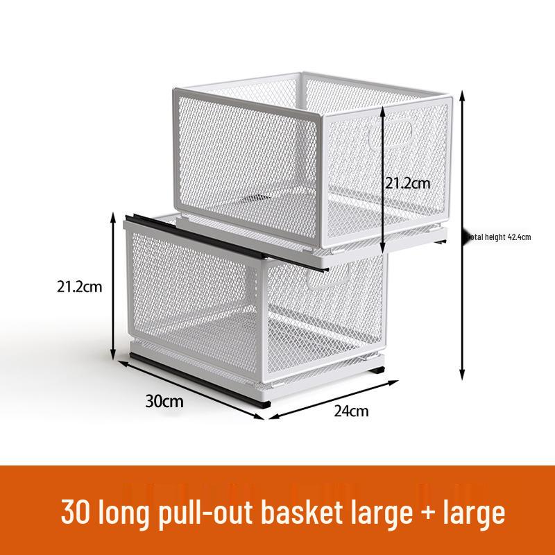 Mehrschichtiger Ausziehbarer Küchenaufbewahrungskorb für Snacks, Gewürze und Gläser von Joom DACH
