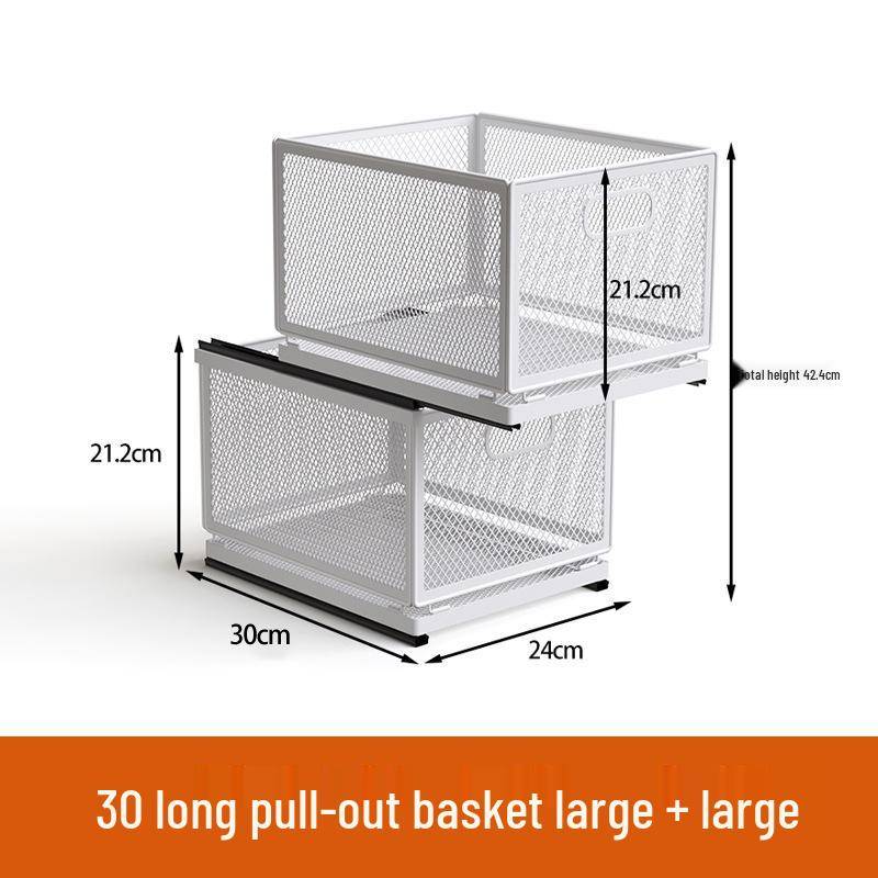 Mehrschichtiger Ausziehbarer Küchenaufbewahrungskorb für Snacks, Gewürze und Gläser von Joom DACH