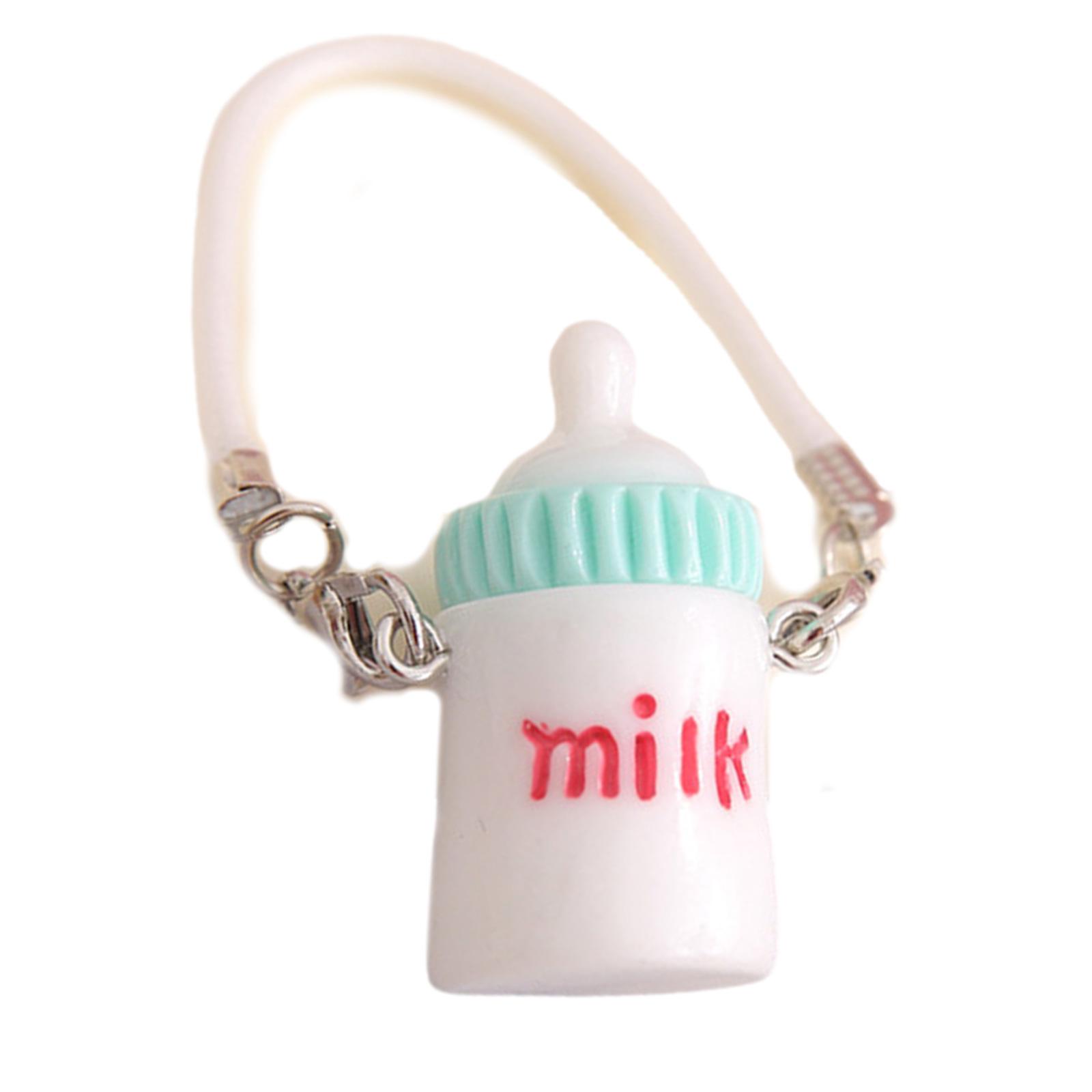 Mehrzweck Kleiner Wasserflaschenanhänger Resin Schlüsselanhänger Zubehör Praktisch für Mädchen Puppenhausdekoration Geschenke weiß von Joom DACH