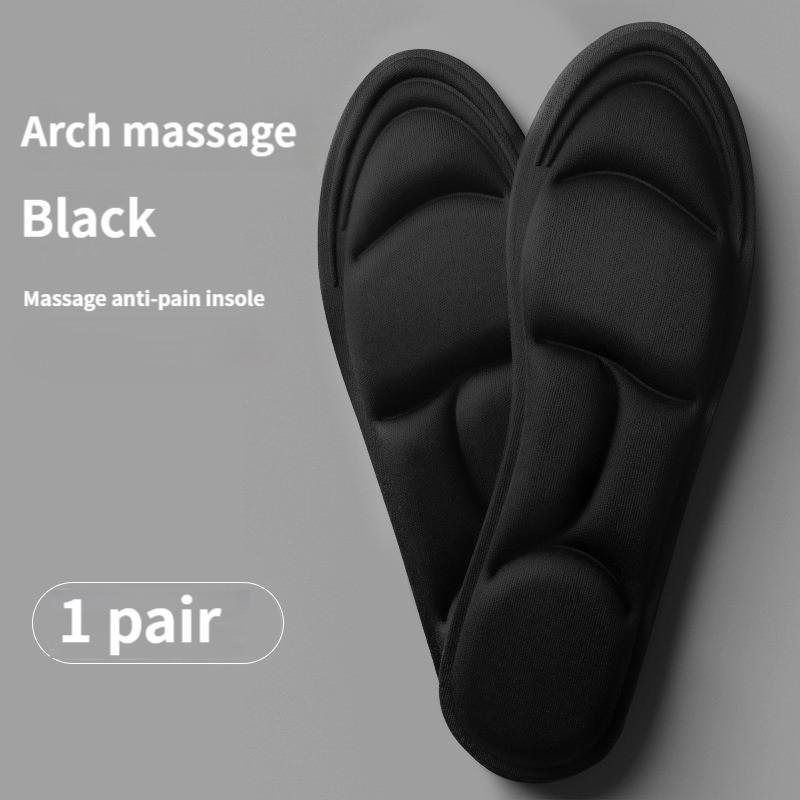 Memory Foam 5D Sport Einlegesohlen für Schuhe Männer Frauen Deodorant Atmungsaktive Kissen Laufende Einlegesohlen Für Fußpflege Orthopädische Einlegesohle 39-40 schwarz von Joom DACH