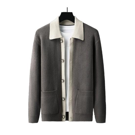 Herren Pullover Mantel Dick Colorblock Knopfverschluss Umlegekragen Gestrickt Locker Warmhalten Jacke Herbst L kaffeebraun Herren Pullover Mantel Dick Colorblock Knopfverschluss Umlegekragen Gestrickt Locker Warmhalten Jacke Herbst L kaffeebraun von Joom DACH