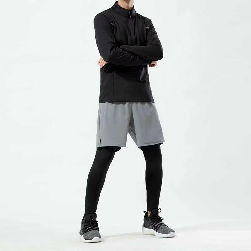 Herren Schnelltrocknende Stretch Basketball Trainingshose - Leicht, Fitness & Laufen Freizeithose für Sommer, Frühling und Herbst. M graue von Joom DACH