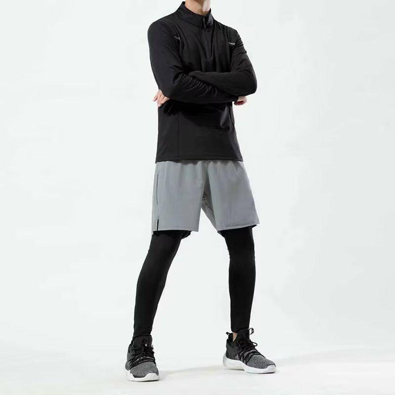 Herren Schnelltrocknende Stretch Basketball Trainingshose - Leicht, Fitness & Laufen Freizeithose für Sommer, Frühling und Herbst. M graue von Joom DACH