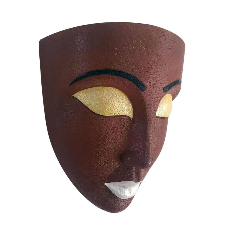 Menschliches Gesicht Pflanzer Topf Harz Wandbehang Gesicht Statue Blumentopf Home Wohnzimmer Dekoration von Joom DACH