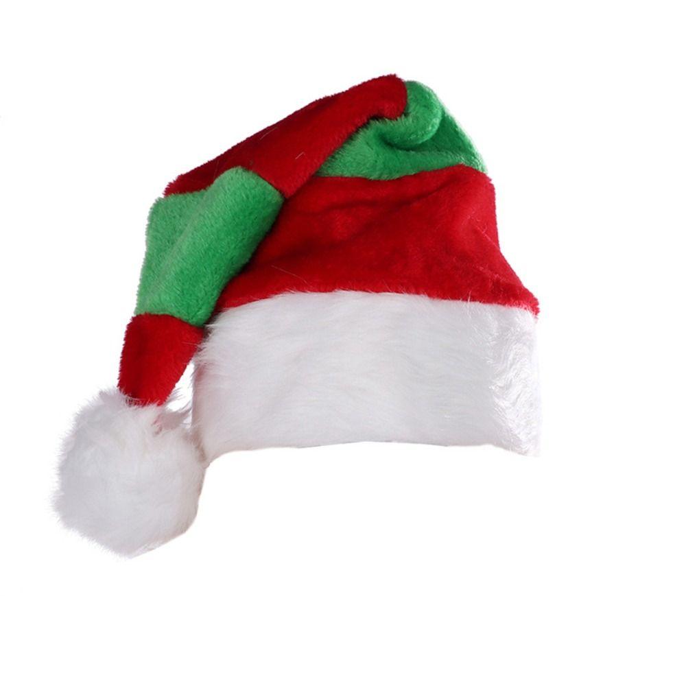 Merry Christmas Decoration Santa Claus Hat Green Red Christmas Hat Fashion   Outdoor B von Joom DACH