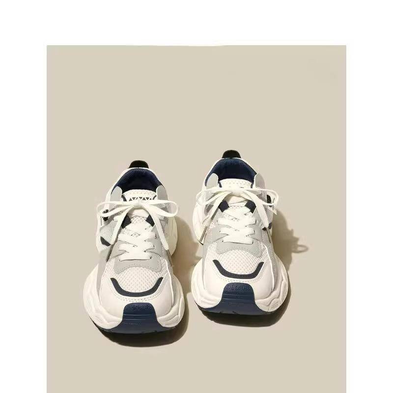 Mesh Atmungsaktive Leder Dad Schuhe Kinder Sommer Neu Dicksohlige Erhöhende Leichte Lässige Sportschuhe 40 von Joom DACH