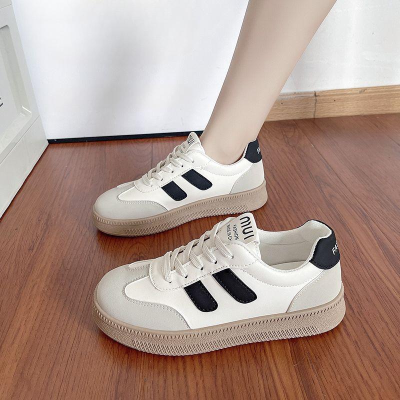 Mesh Deutsche Trainingsschuhe Kleine Weiße Schuhe Damen Neue Sommer Mesh Schuhe Atmungsaktiv Dünn Vielseitige Plateau Retro Board Schuhe 40 schwarz von Joom DACH