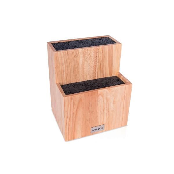 Messerblock Holz - ARCOS - Messerblock - Hevea-Holz - PP-Fasern - Schnitt - Zeitgenössisch - 15 Teile von Joom DACH