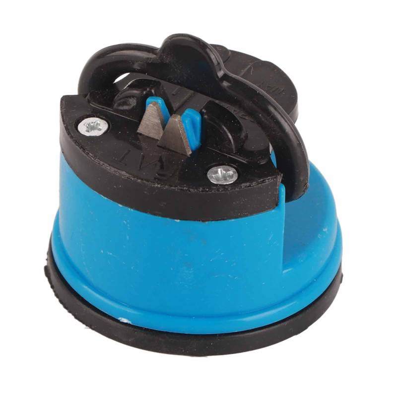 Messerschärfer Manuell Schärfer für Scheren Messerschärfwerkzeug mit Saugfuß für KücheBlau blau von Joom DACH