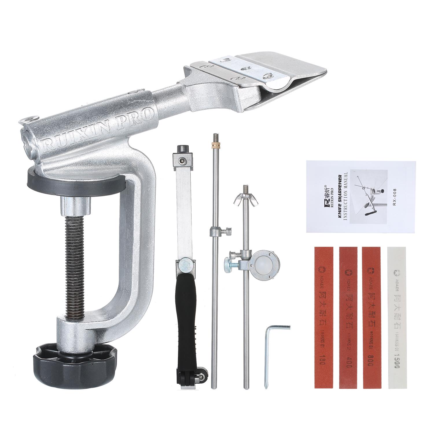 Messerschärfer-Set, fester Winkel, Messerschärfer, Messerschärfset, Messerschärfer, Kantenschärfer, Schleifhaltesystem mit 4 Schleifsteinen Type 1 von Joom DACH
