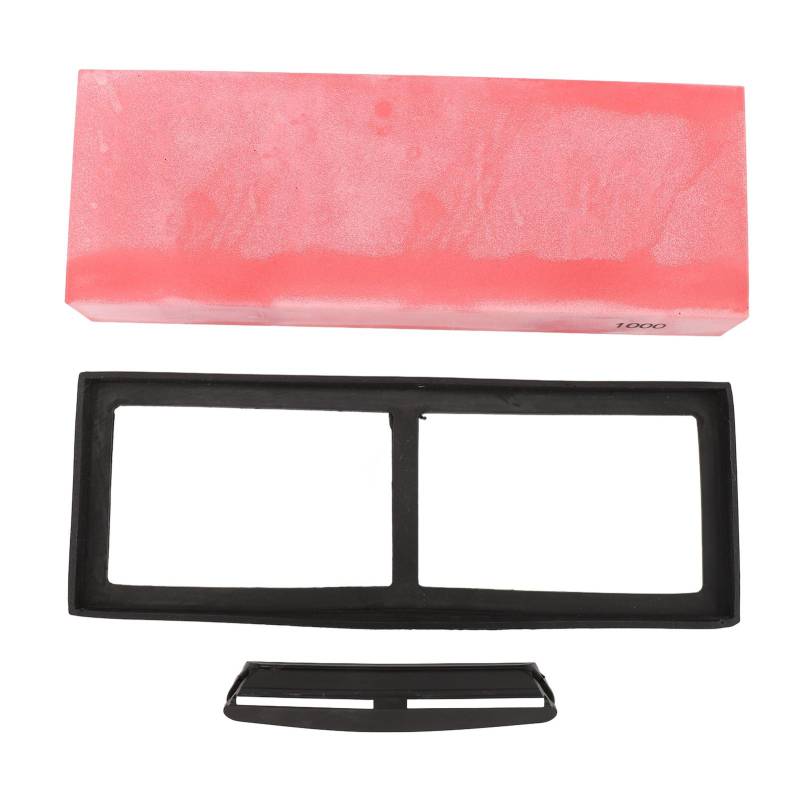 Messerschärfstein, Aluminiumoxid-Mikropulver-Schleifstein, Messerschärfer mit Anti-Rutsch-Basis 1000 Grit von Joom DACH