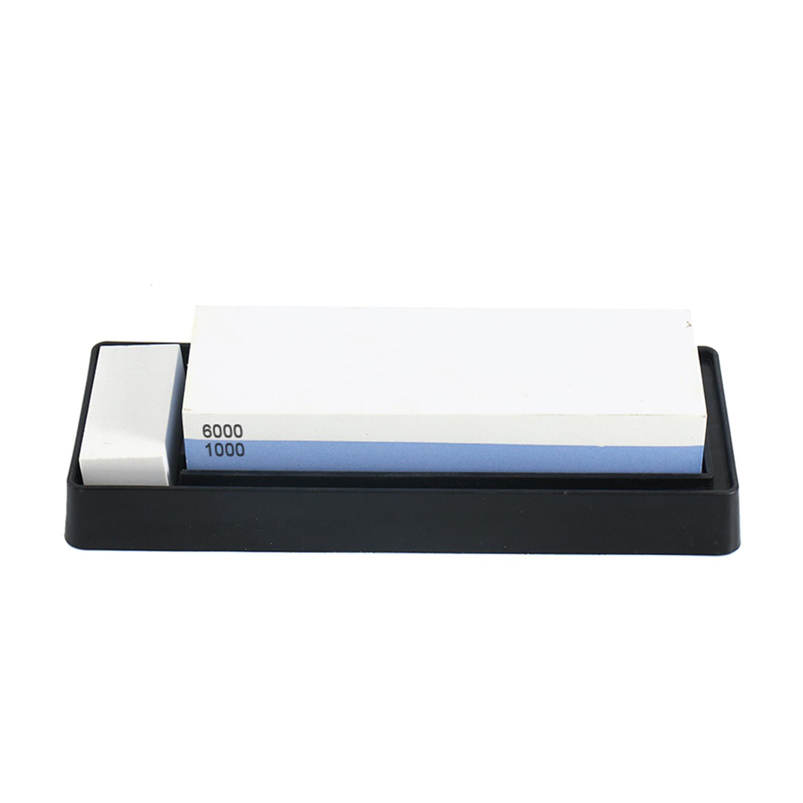 Messerschärfstein-Set 1000/6000 2-seitiger Schleifstein Messerschärfer Nassstein-Schärfset mit Sharpening Stone von Joom DACH
