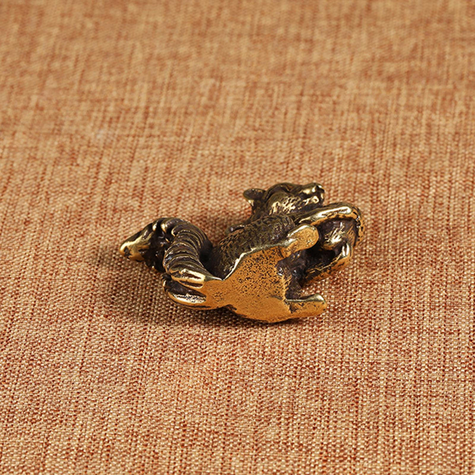 Messing Eichhörnchen Figurine Ornament Sammeln Kupfer Kreative Mini Skulptur Tier Statue von Joom DACH