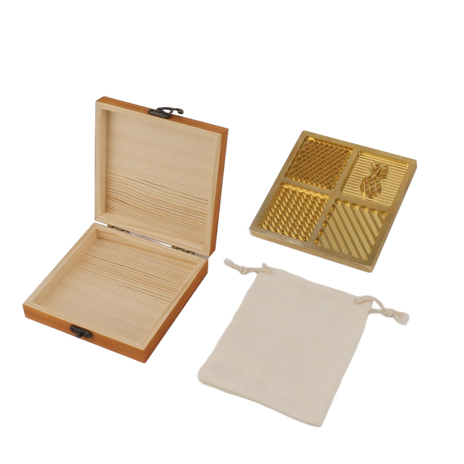 Messing Eis DIY Tablett Personalisiertes Quadratisches Cocktails Eis Stempel Tablett für Eis Cocktails Whiskey Barkeeper L von Joom DACH