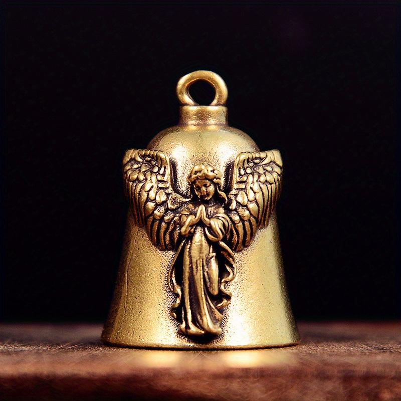 Messing Kleine Glocke Engel Glocke Kupfer Auto Schlüsselanhänger Zubehör und Ornamente Glücksschmuck Herren Motorradzubehör Geschenk 1pc von Joom DACH