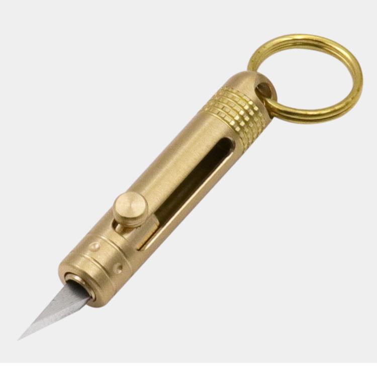 Messing Messer Schlüsselanhänger Anhänger Outdoor Handgepäck Demontage Express Allzweckmesser Büro Schreibwaren Schneidzubehör 1PC von Joom DACH