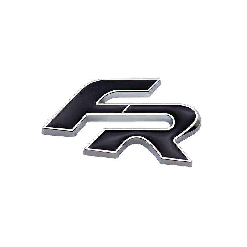 Metall 3D FR Auto Kühlergrill Abzeichen Karosserie Emblem Aufkleber Aufkleber für Leon FR+ Cupra Ibiza Altea Exeo Formula Racing Styling Autozubehör 1# Badge Sticker Front Grille Badge von Joom DACH