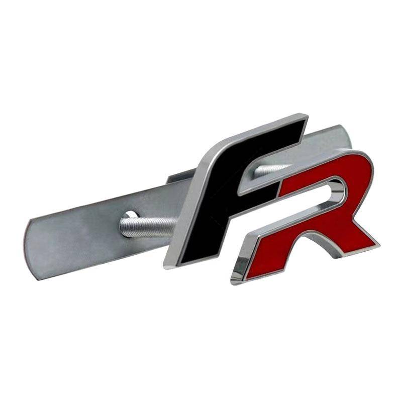Metall 3D FR Auto Kühlergrill Abzeichen Karosserie Emblem Aufkleber Aufkleber für Leon FR+ Cupra Ibiza Altea Exeo Formula Racing Styling Autozubehör 5#  Front Grille Badge von Joom DACH