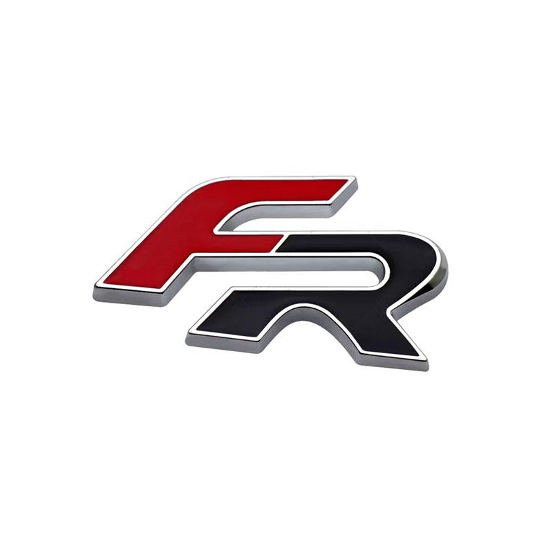 Metall 3D FR Auto Kühlergrill Abzeichen Karosserie Emblem Aufkleber Aufkleber für Leon FR+ Cupra Ibiza Altea Exeo Formula Racing Styling Autozubehör 6# Badge Sticker von Joom DACH