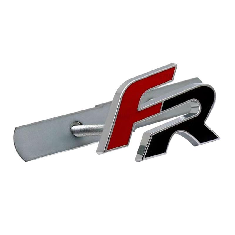 Metall 3D FR Auto Kühlergrill Abzeichen Karosserie Emblem Aufkleber Aufkleber für Leon FR+ Cupra Ibiza Altea Exeo Formula Racing Styling Autozubehör 6#  Front Grille Badge von Joom DACH