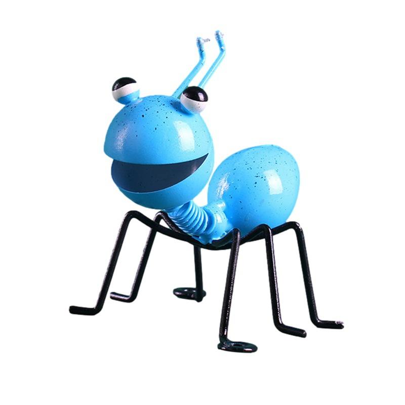 Metall-Ameisen-Figur, Insekt-Statue, für den Außenbereich, Garten, Rasen, Hof, Dekoration, Heimdekoration, 10 cm 1pcs blau von Joom DACH