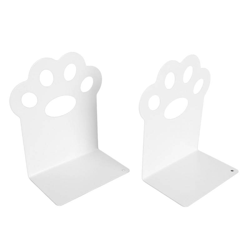 Metall Buchstützen Cartoon Katzenkralle Dekorative Organizer Schreibtisch Zeitschriften Buchstützen für Zuhause Schule Büro weiß von Joom DACH