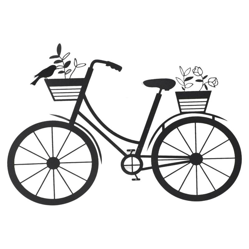 Metall Fahrrad Wandkunst Dekor Vintage Fahrrad Wandbehang Dekoration für Einweihung Zuhause Schlafzimmer von Joom DACH