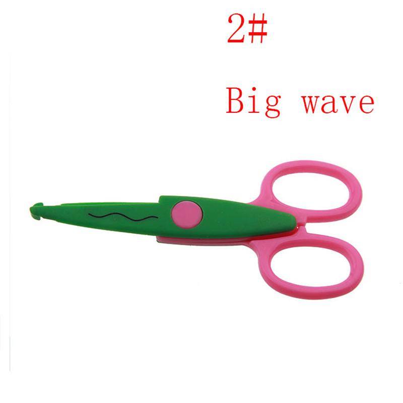 Metall Kunststoff DIY Scrapbooking Foto Papier Tagebuch Dekoration Welle Rand Handwerk Cartoon Spitze Schere 2 von Joom DACH