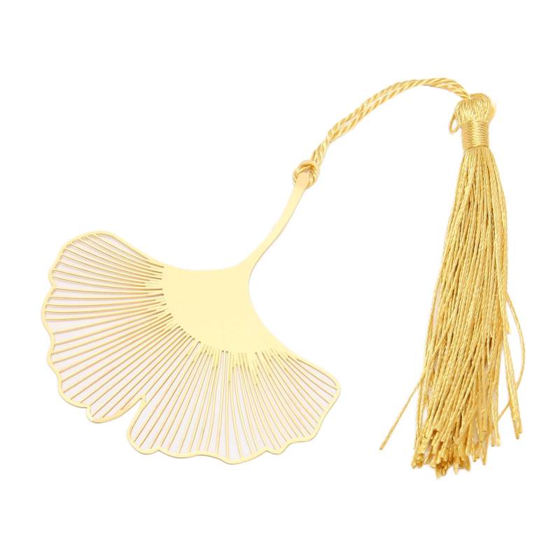 Metall Lesezeichen Innovatives Vintage Ausgestanztes Goldblatt Lesezeichen mit Quasten für Buchliebhaber von Joom DACH