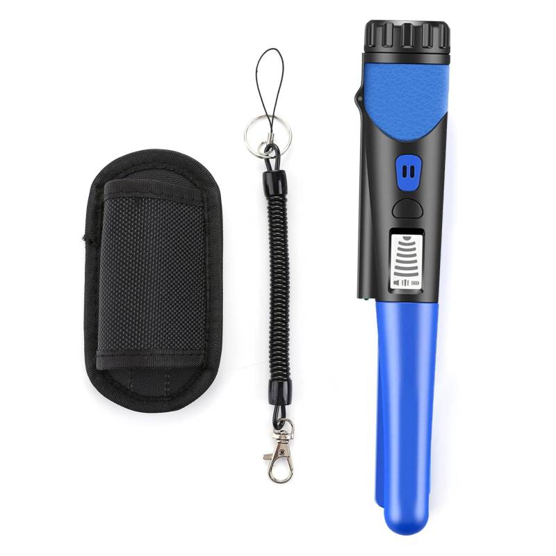 Metalldetektor, tragbarer hochempfindlicher Metalldetektor, Ein-Knopf-LED-Anzeige, Golddetektor mit blau von Joom DACH