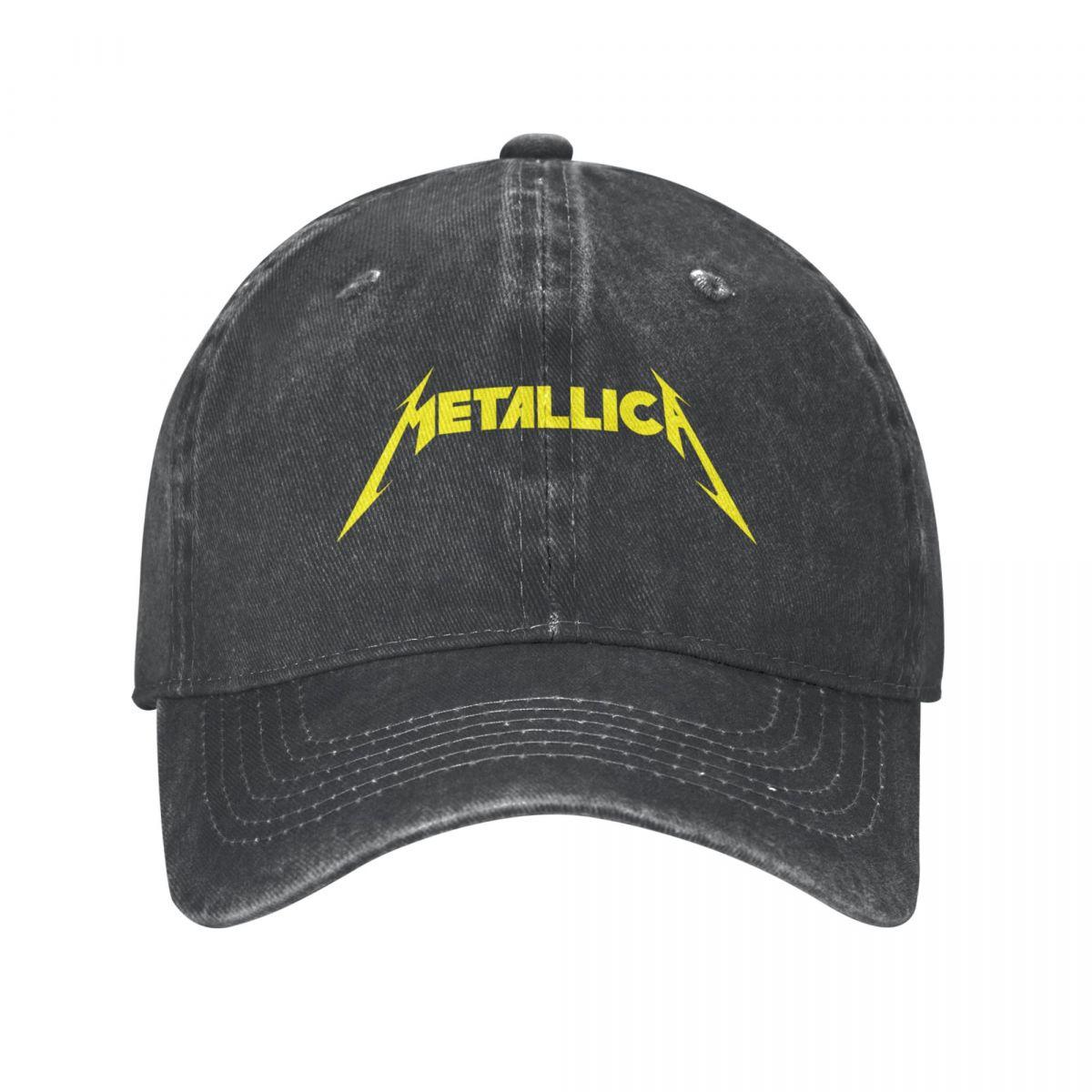 Metallicas Caps Heavy Metal Band Trucker Hats Stuff Vintage Distressed Washed Snapback Hut für Unisex Frauen verstellbar One Size von Joom DACH