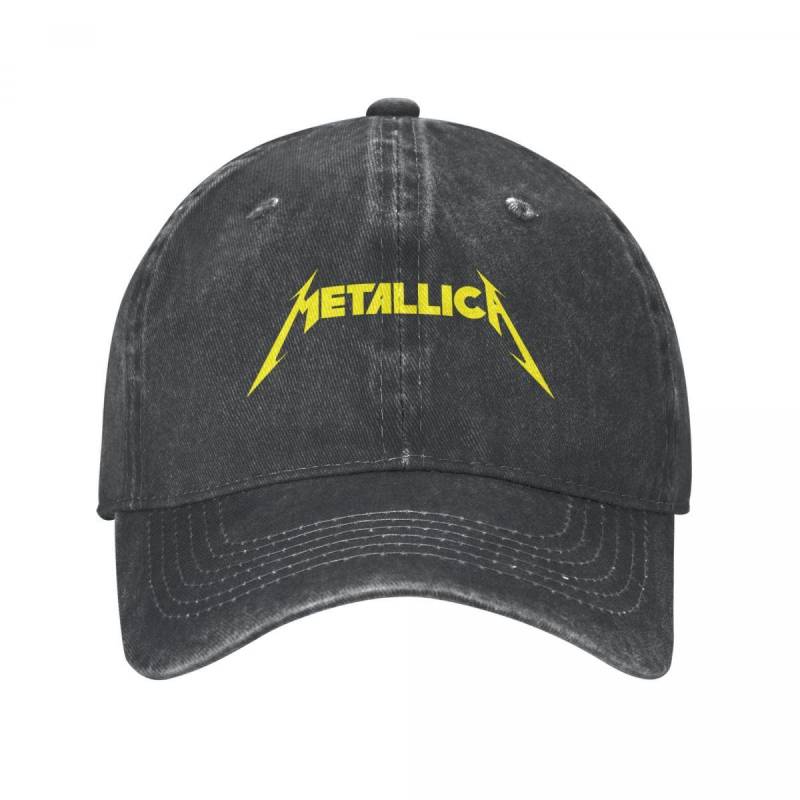 Metallicas Caps Heavy Metal Band Trucker Hats Stuff Vintage Distressed Washed Snapback Hut für Unisex Frauen verstellbar One Size von Joom DACH