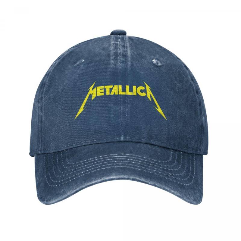 Metallicas Caps Heavy Metal Band Trucker Hats Stuff Vintage Distressed Washed Snapback Hut für Unisex Frauen verstellbar One Size von Joom DACH