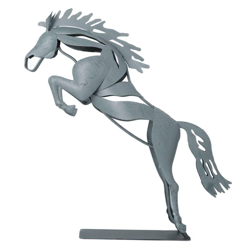 Metallpferd Statue Einzigartiges 3D Design Eisen Dekorative Galoppierende Pferd Statue für Desktop Dekoration von Joom DACH