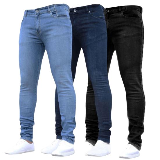 Mid-rise Zipper Fly Multi Taschen Männer Jeans Frühling Herbst Slim Fit Bleistift Denim Hosen Streetwear XL navy blau Mid-rise Zipper Fly Multi Taschen Männer Jeans Frühling Herbst Slim Fit Bleistift Denim Hosen Streetwear XL navy blau von Joom DACH