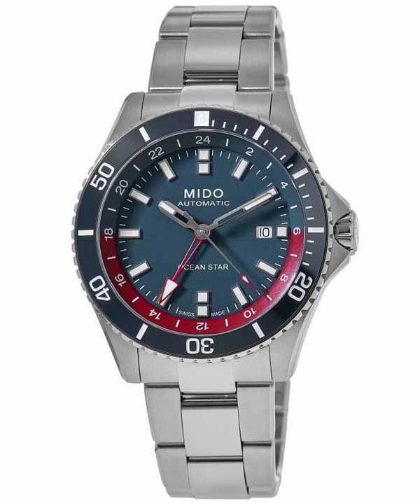 Mido Ocean Star GMT Special Edition blaues Zifferblatt automatische Taucheruhr M026.629.11.041.00 200M Herrenuhr mit zusätzlichem Armband blau Mido Ocean Star GMT Special Edition blaues Zifferblatt automatische Taucheruhr M026.629.11.041.00 200M Herrenuhr mit zusätzlichem Armband blau von Joom DACH