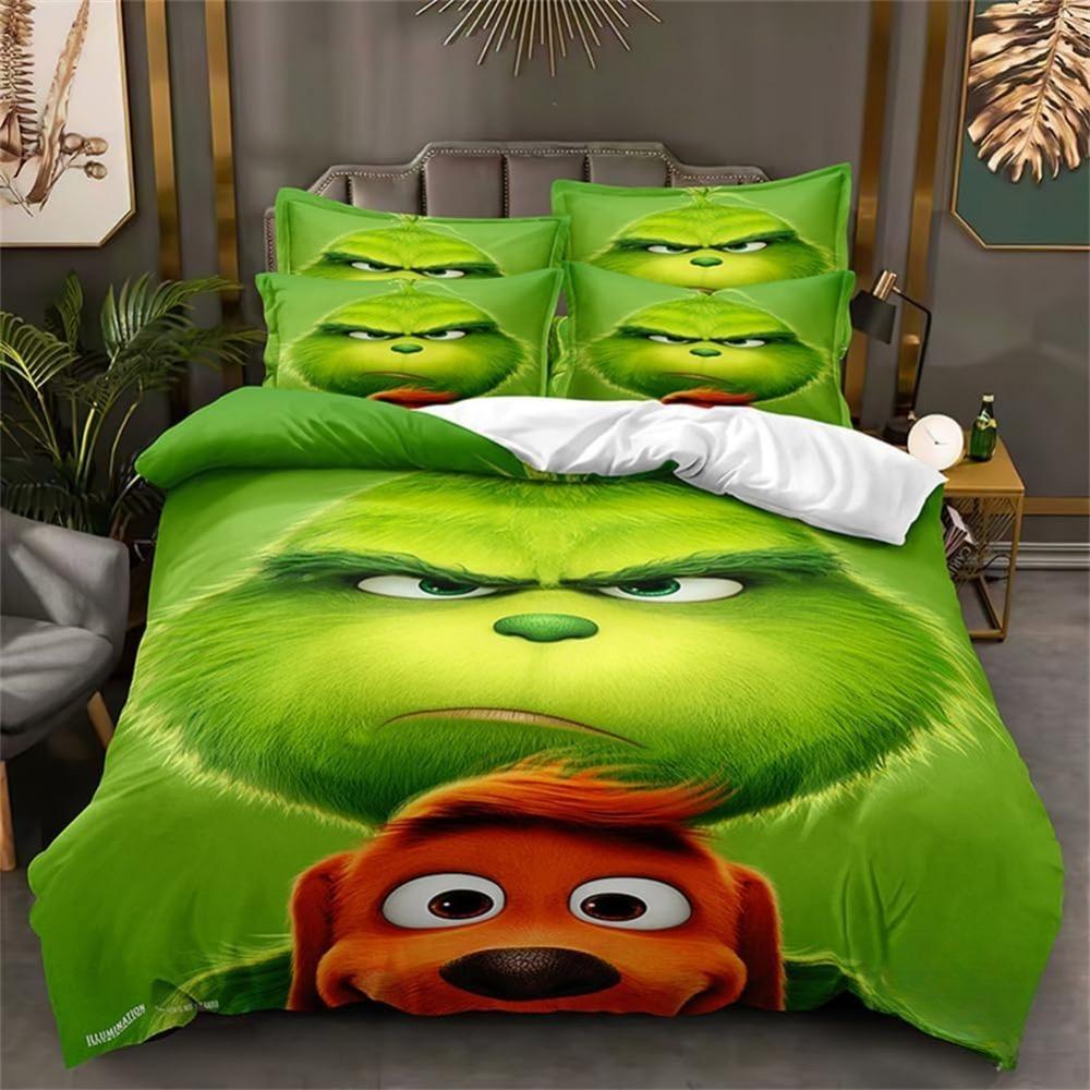 Mikrofaser Bettwäsche-Sets, 3D-Cartoon-Tiermotiv, Kinderbettwäsche mit Reißverschluss, Raumdekor, Bettbezug für Teenager, Erwachsene 135x200cm von Joom DACH