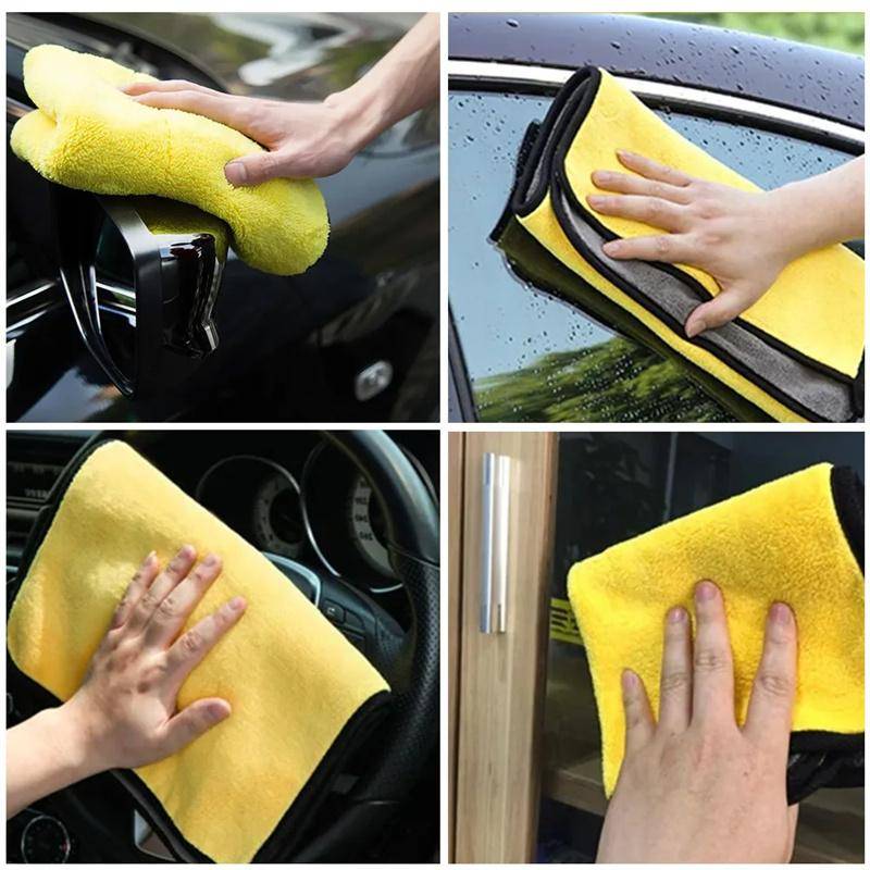 Mikrofaser-Handtuch, Auto-Mikrofasertuch, Waschtuch, Mikrofaser-Reinigungstuch, Autowasch-Trocknungstuch, Auto-Detaillierung von Joom DACH