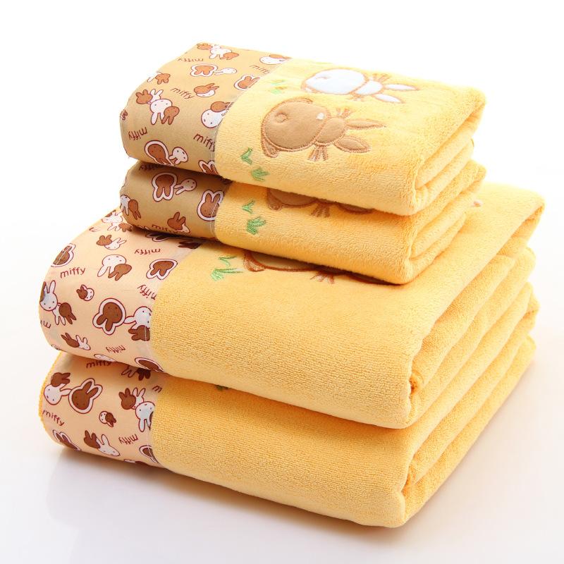 Mikrofaser Handtuch Set Luxus Spitze Bestickt Badetuch Geschenkset Gesichtstuch Badetuch Schnelltrocknend Frotteehandtücher 35x75cm gelb von Joom DACH
