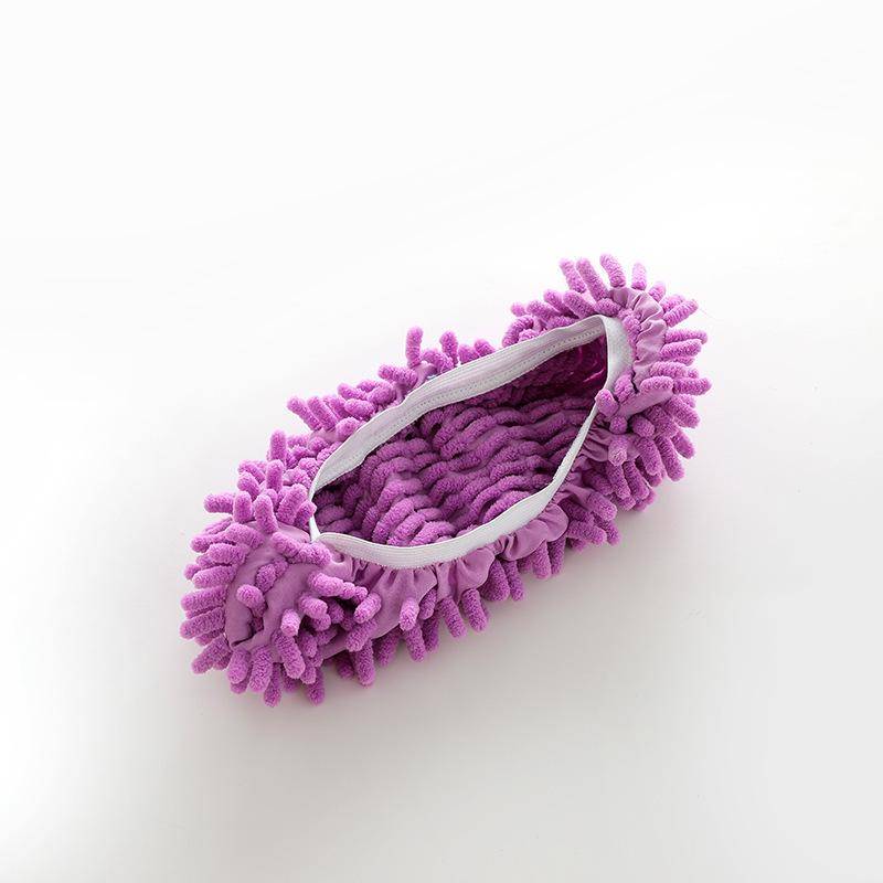 Mikrofaser Mopp Hausschuhe Schuhe Abdeckung Weiche Waschbar Wiederverwendbare Boden Polieren Staub Schmutz Haar Männer Frauen Kehrmaschine Reinigung Mopp Werkzeug 2PCS violett von Joom DACH