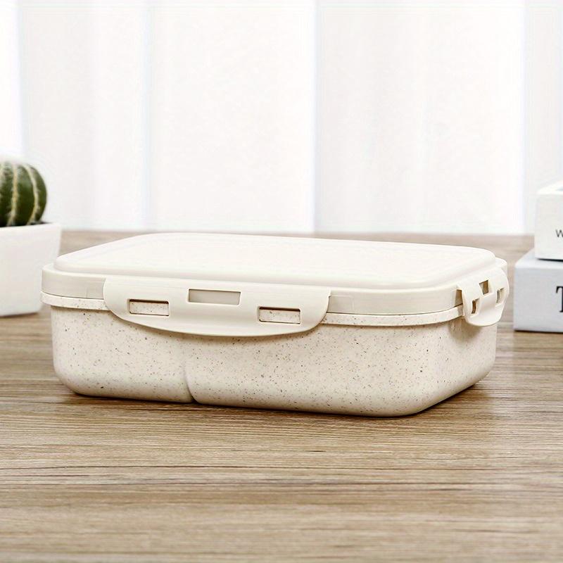 Mikrowellen-Lunchbox für die Schule von Kindern, umweltfreundlich, BPA-frei, Weizenstroh, Bento-Box, Küche, Kunststoff, Lebensmittelbehälter, Lunchbox weiß von Joom DACH