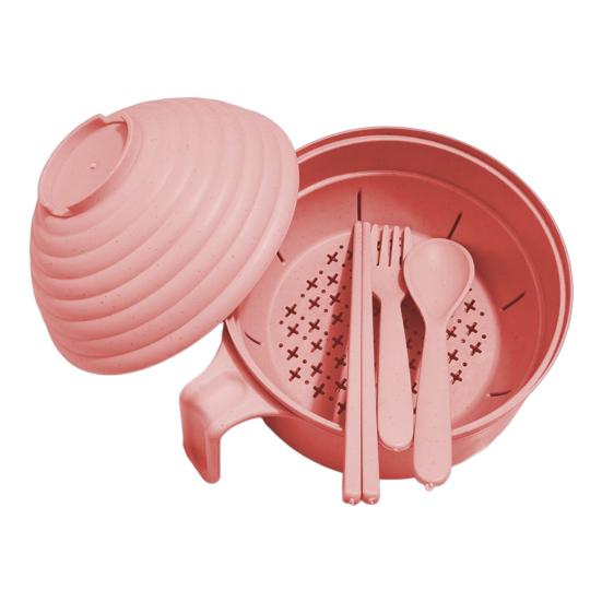 Mikrowellen-Ramen-Set Kochschüssel mit Essstäbchen Nudelschüssel Mikrowellengeeignet Schneller Ramen-Topf von Joom DACH