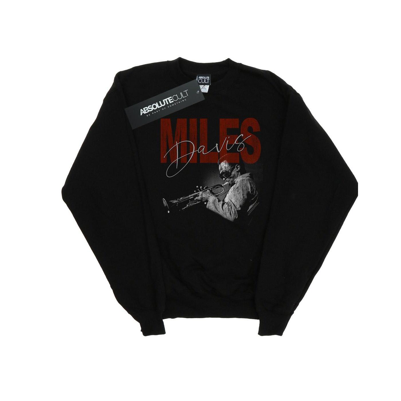 Miles Davis Herren-Sweatshirt mit Distressed-Foto XXL schwarz von Joom DACH