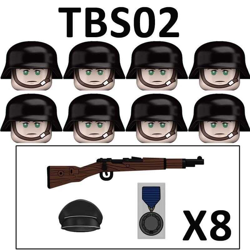 Militär WW2 Deutsche Soldaten Figuren Bausteine Tarnung Armee Infanterie Offizier Hut Helm Waffen Steine Spielzeug für Kinder von Joom DACH