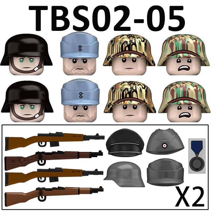 Militär WW2 Deutsche Soldaten Figuren Bausteine Tarnung Armee Infanterie Offizier Hut Helm Waffen Steine Spielzeug für Kinder von Joom DACH