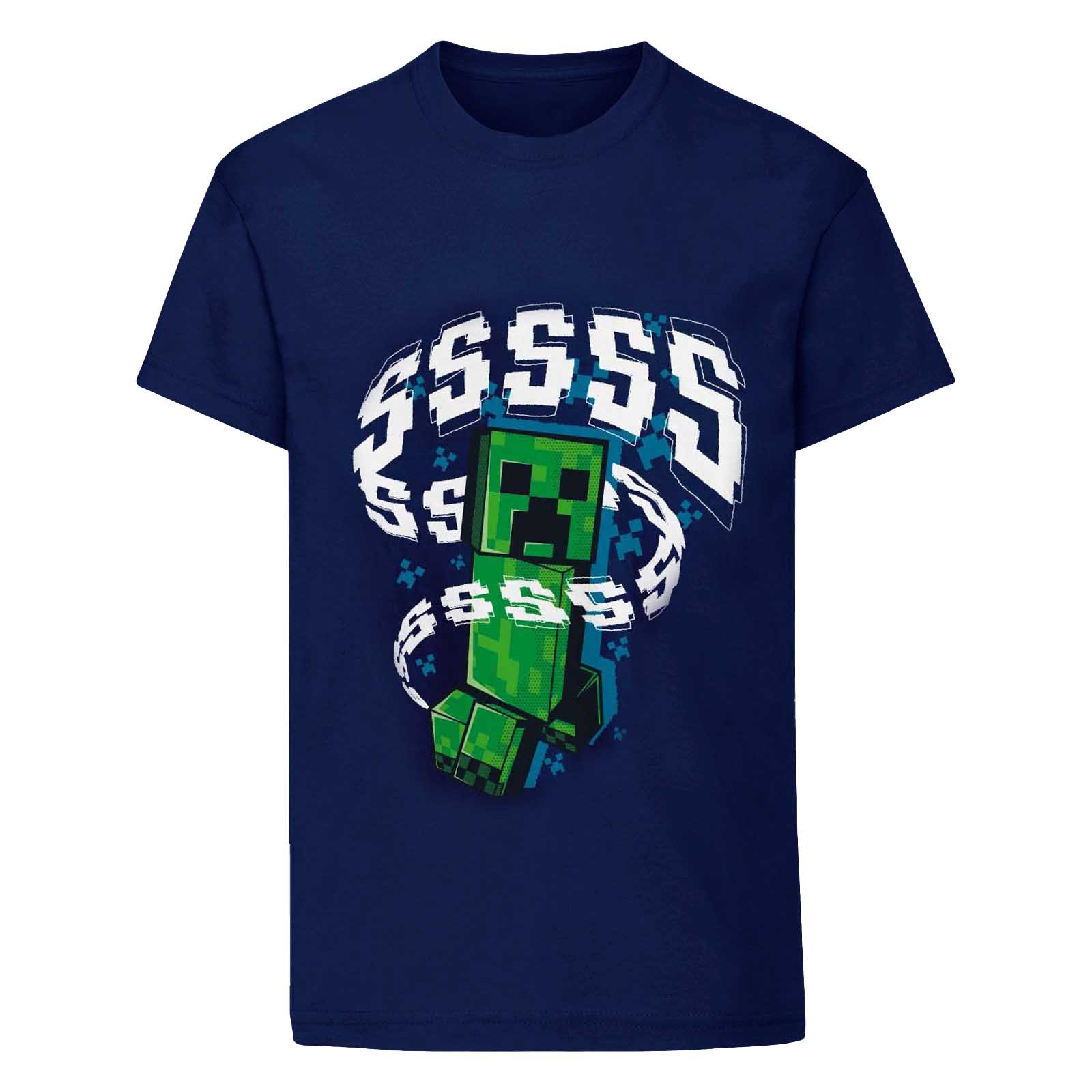 Minecraft Kinder/Kinder Creeper T-Shirt 3-4 Years dunkelblau von Joom DACH