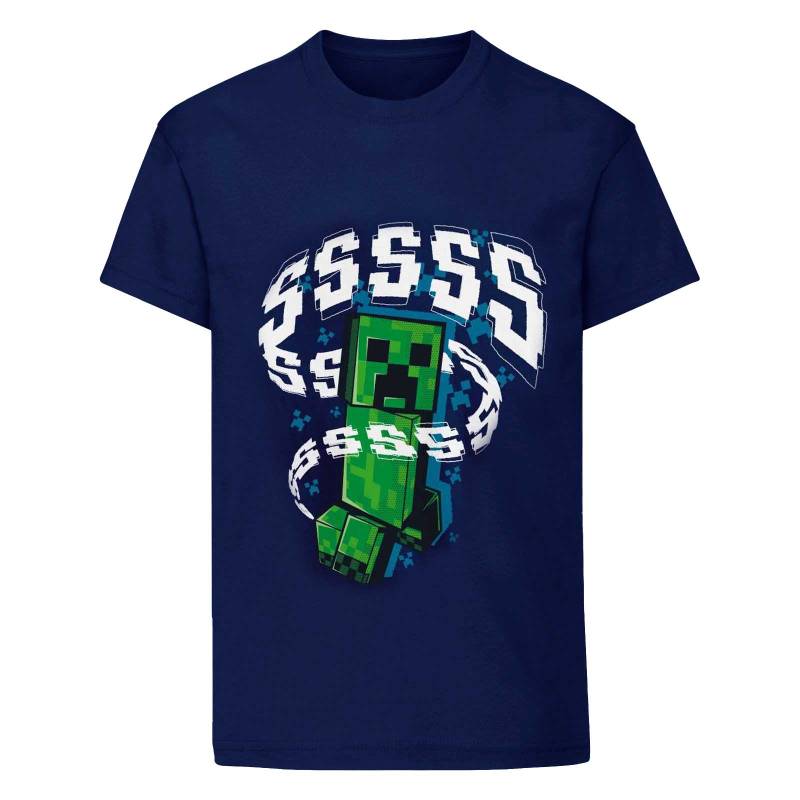 Minecraft Kinder/Kinder Creeper T-Shirt 3-4 Years dunkelblau Minecraft Kinder/Kinder Creeper T-Shirt 3-4 Years dunkelblau von Joom DACH